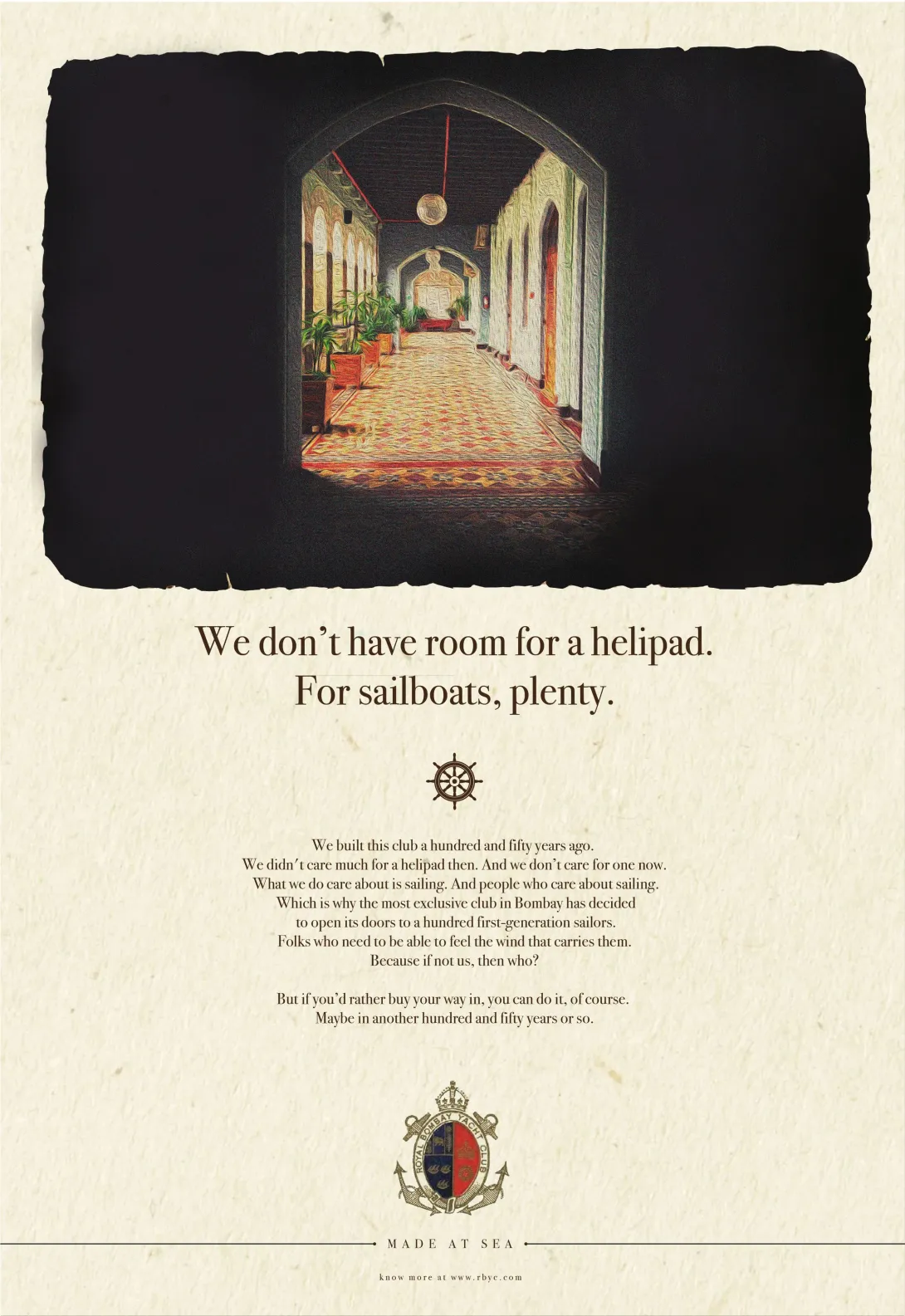 Royal Bombay Yacht Club "Made At Sea"