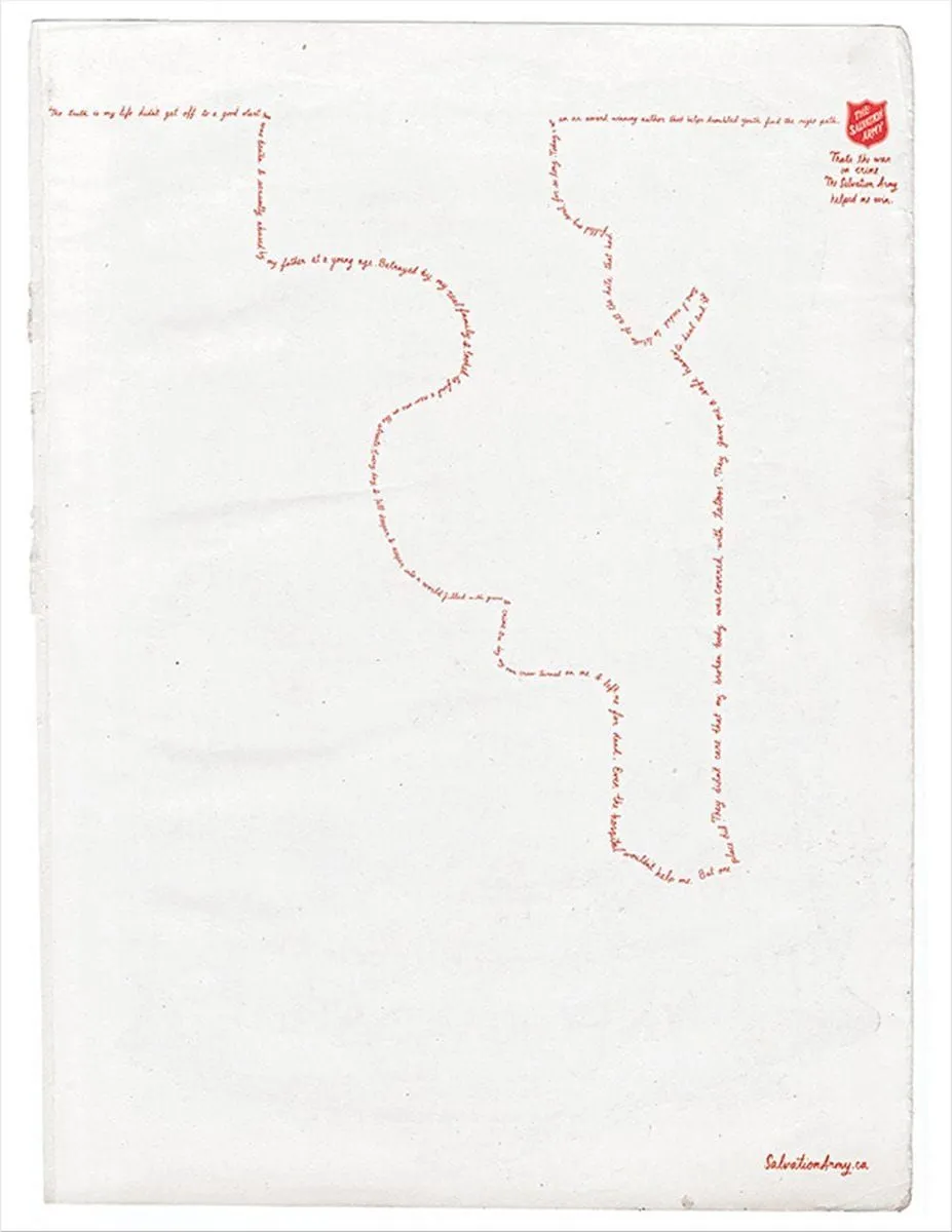 Salvation Army print ads