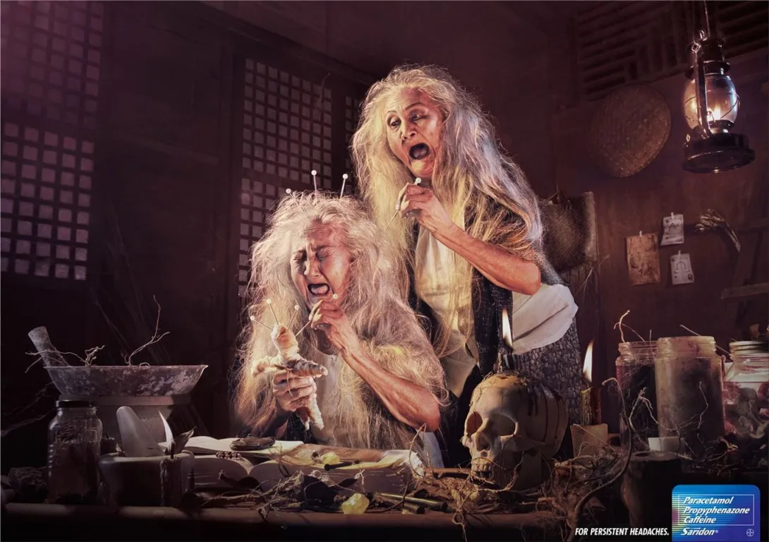 Saridon print ads
