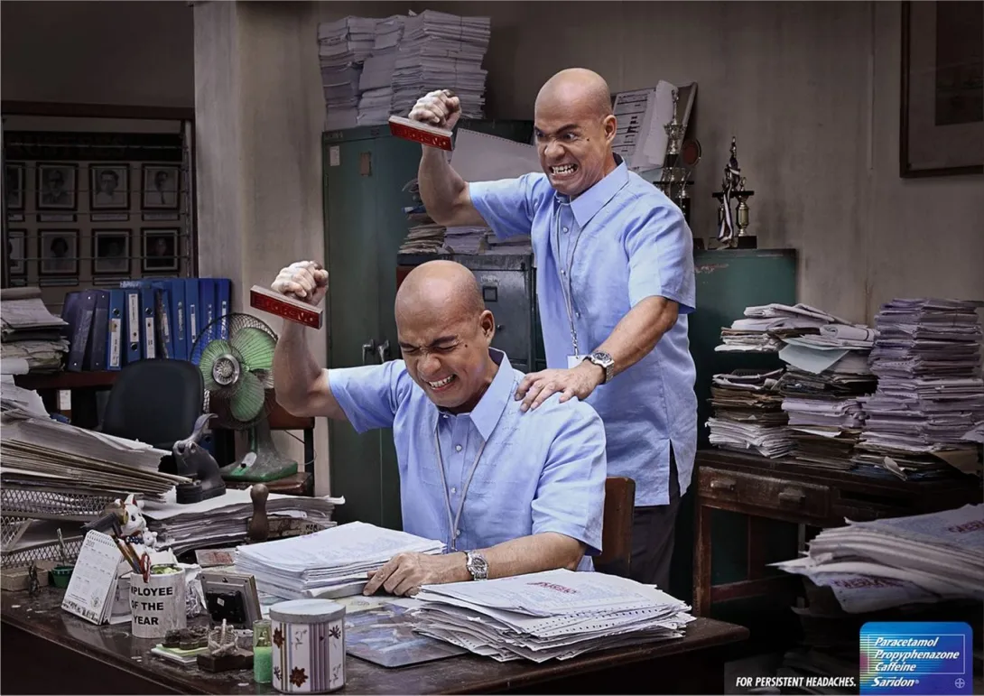 Saridon print ads