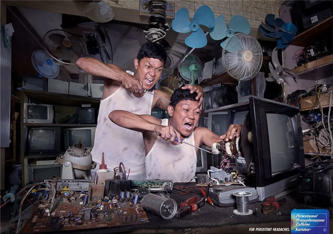 Saridon print ads