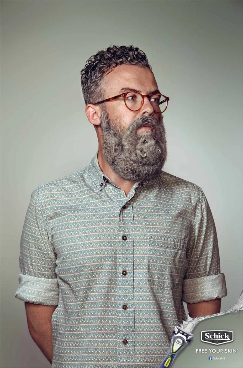 Schick print ad