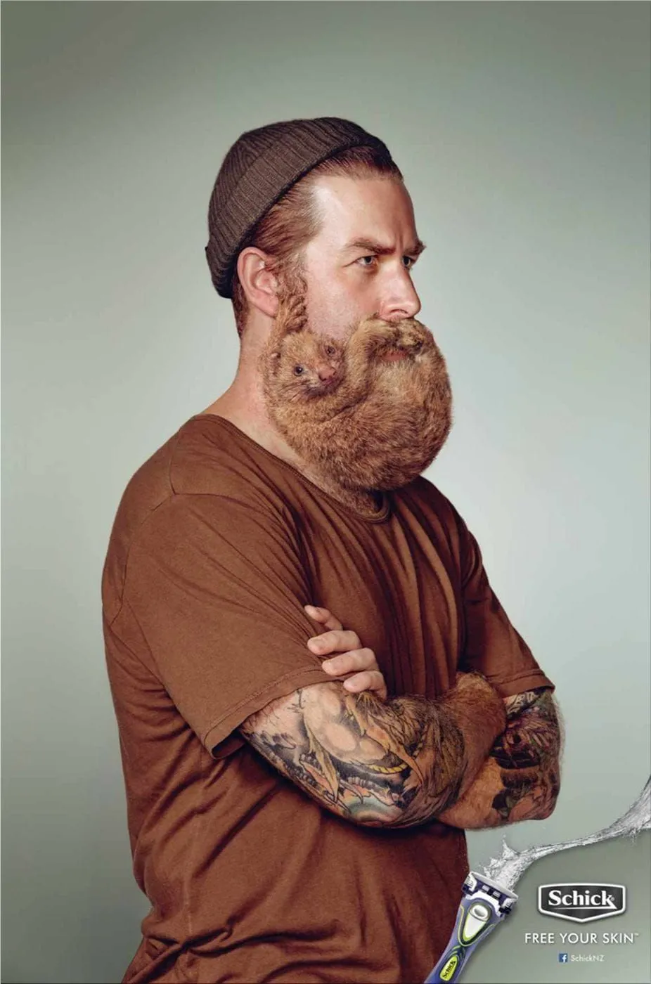 Schick print ad