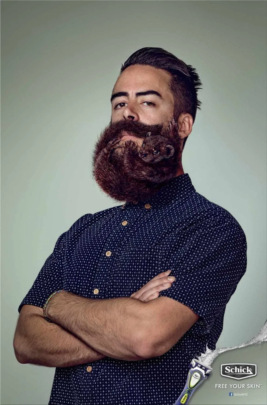 Schick print ad