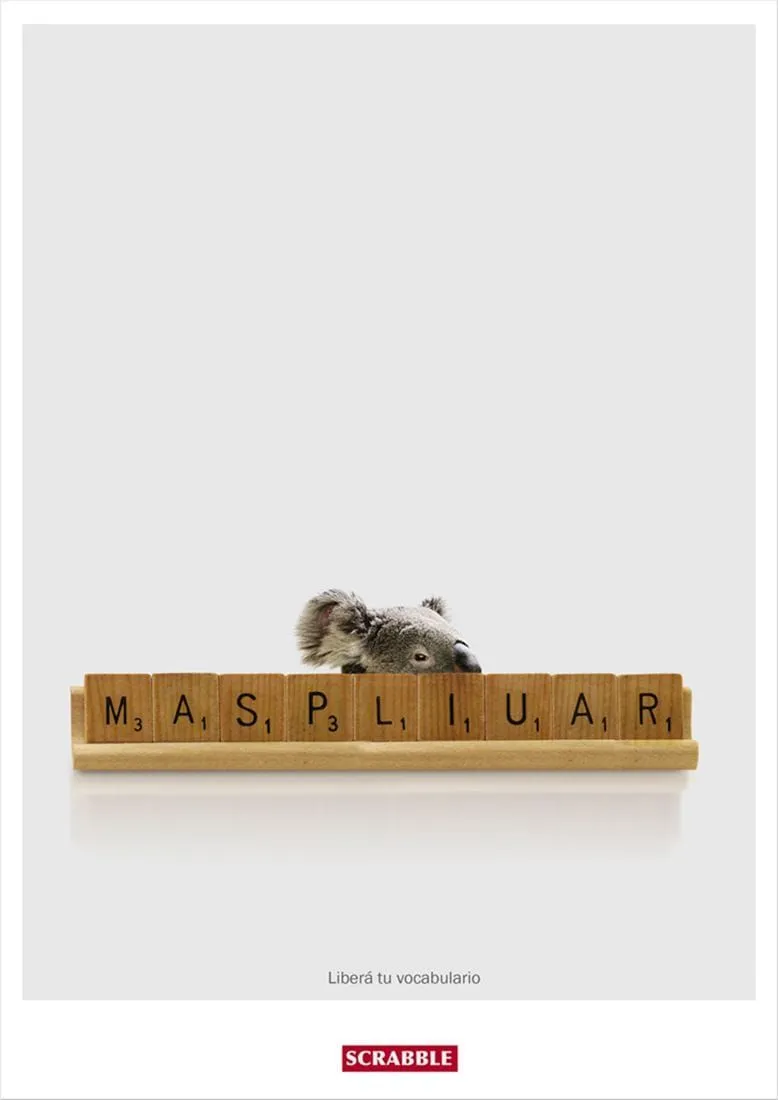 Scrabble print ads