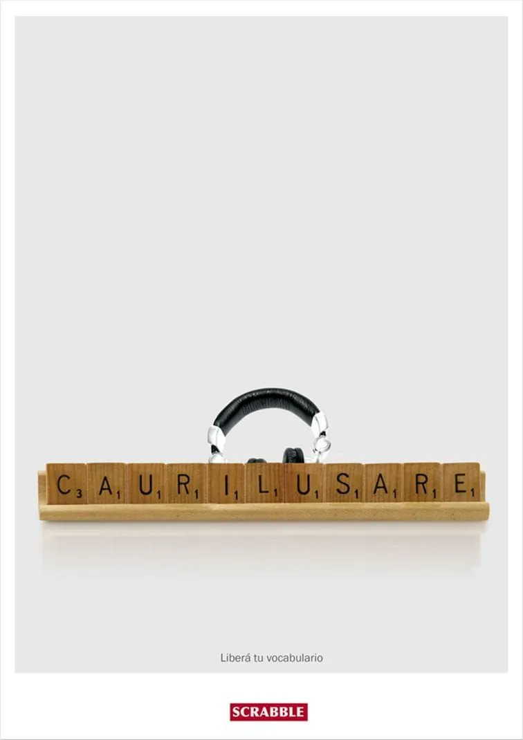 Scrabble print ads