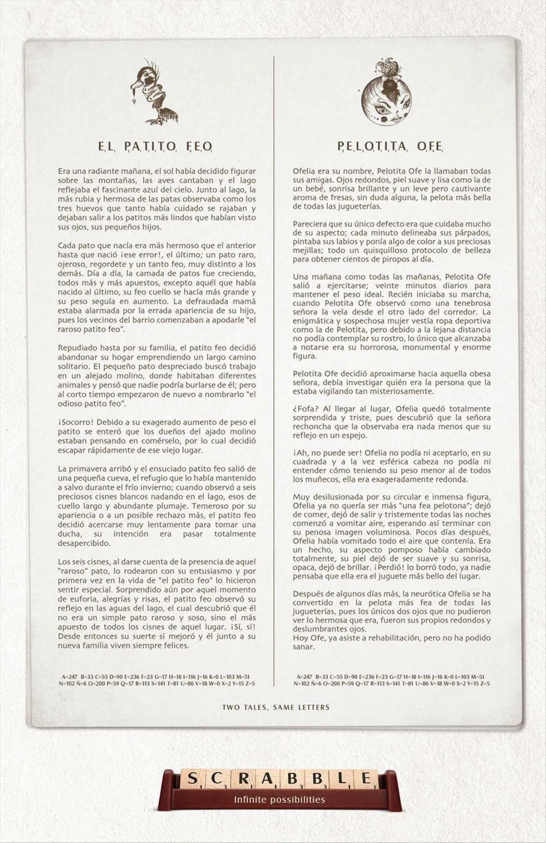 Scrabble print ads