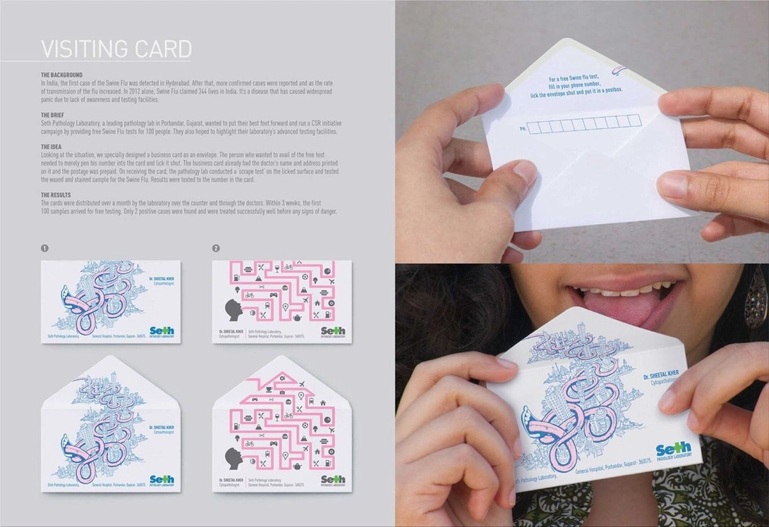 Seth Pathology Laboratory direct marketing ads