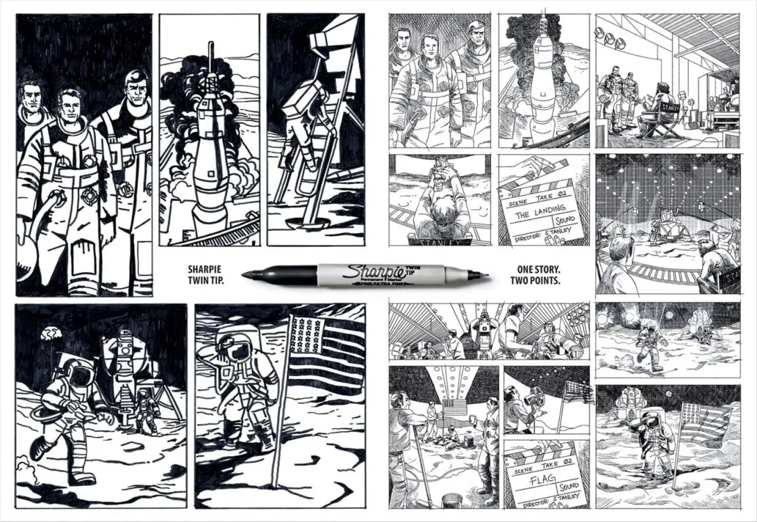 Sharpie print ad