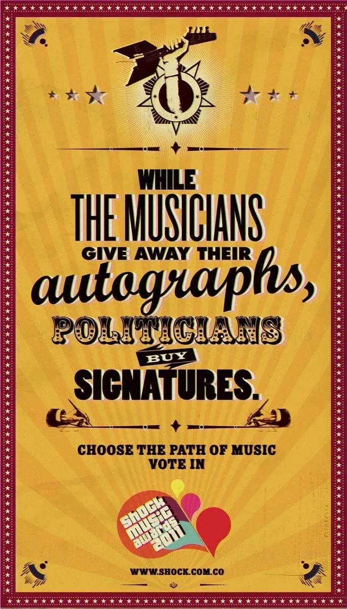 Shock Music Awards ads