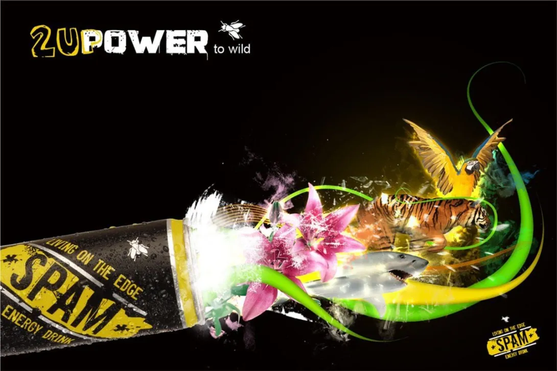 Spam Energy Drink ads