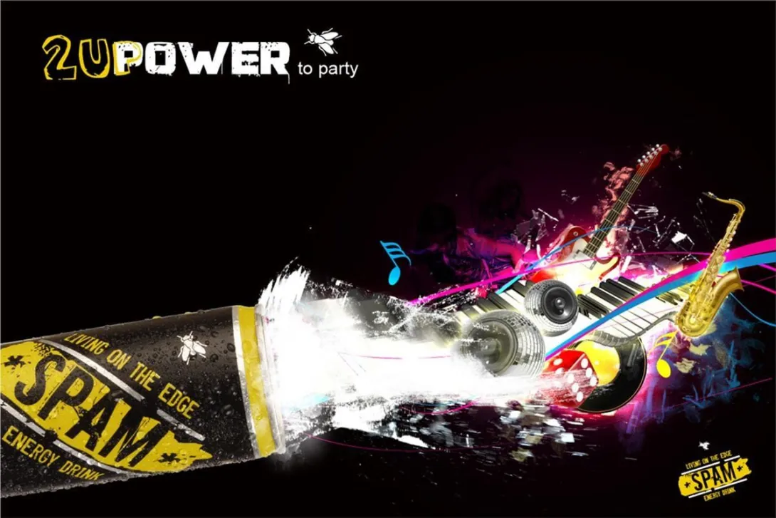 Spam Energy Drink ads
