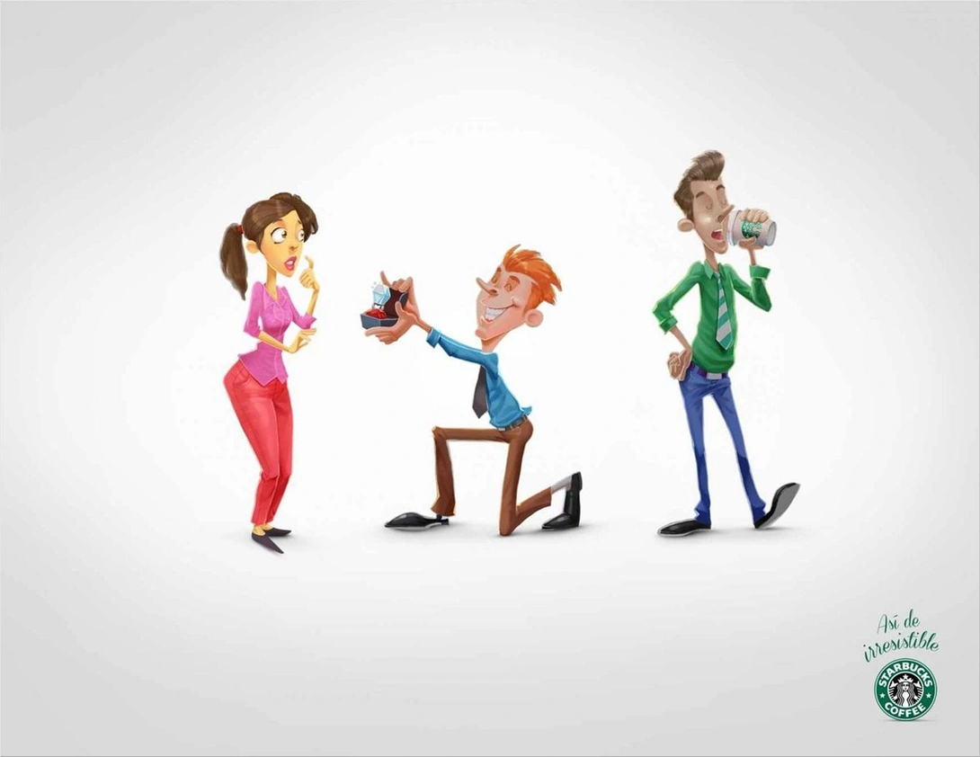 Starbucks print ad
