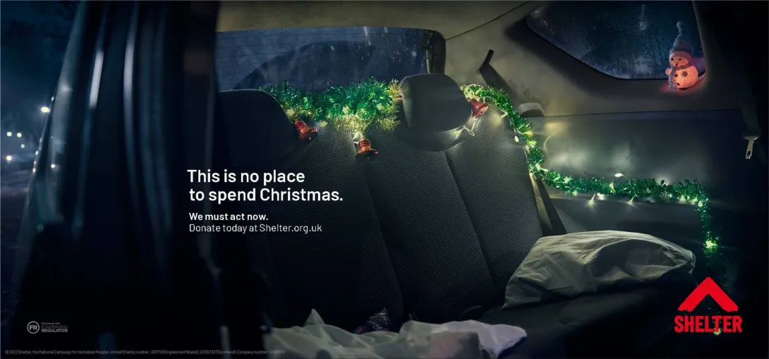 Shelter "This is no place to spend Christmas"