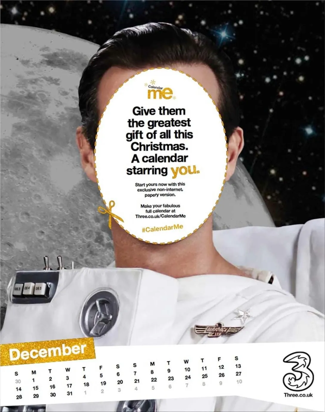 Three print ads