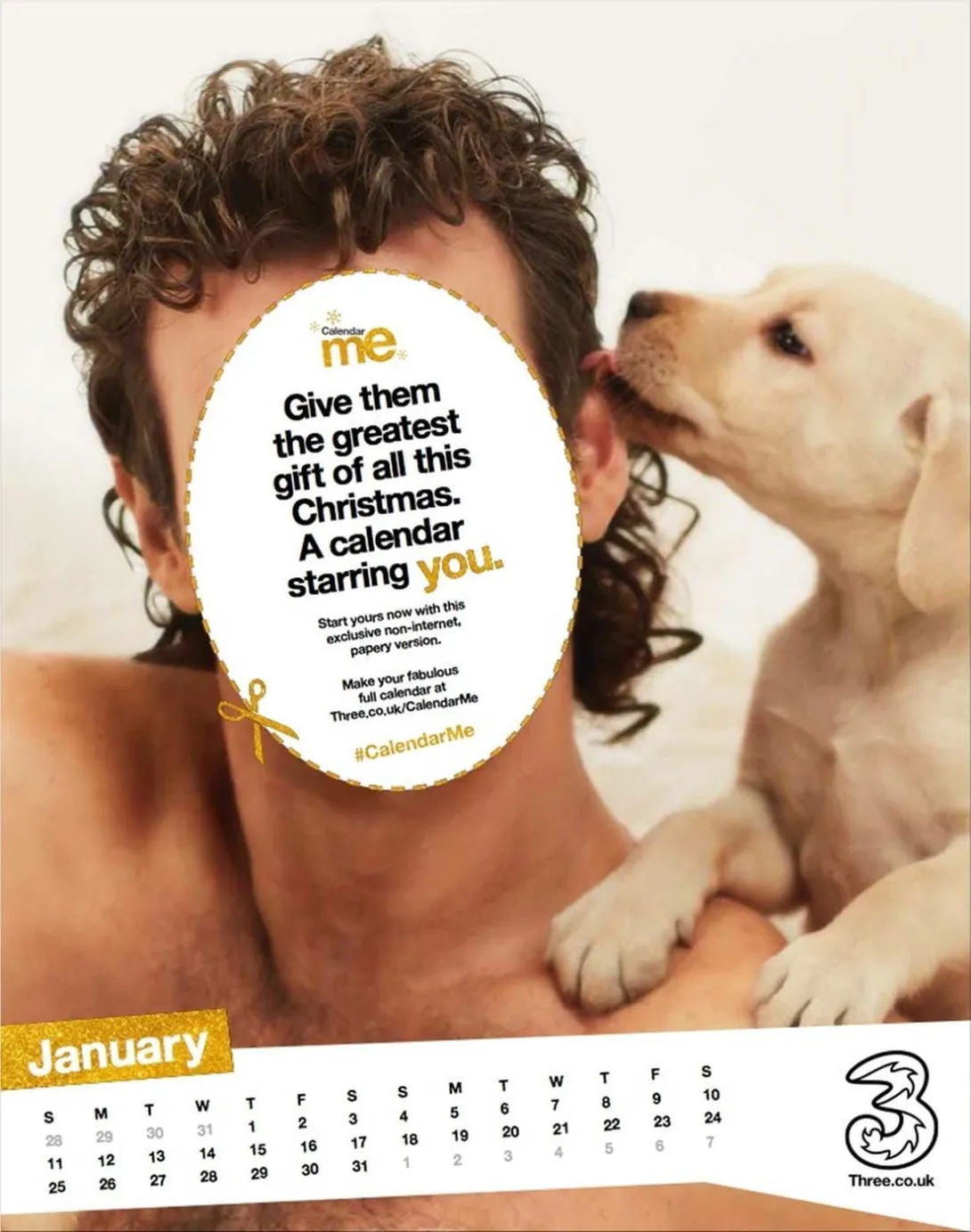 Three print ads
