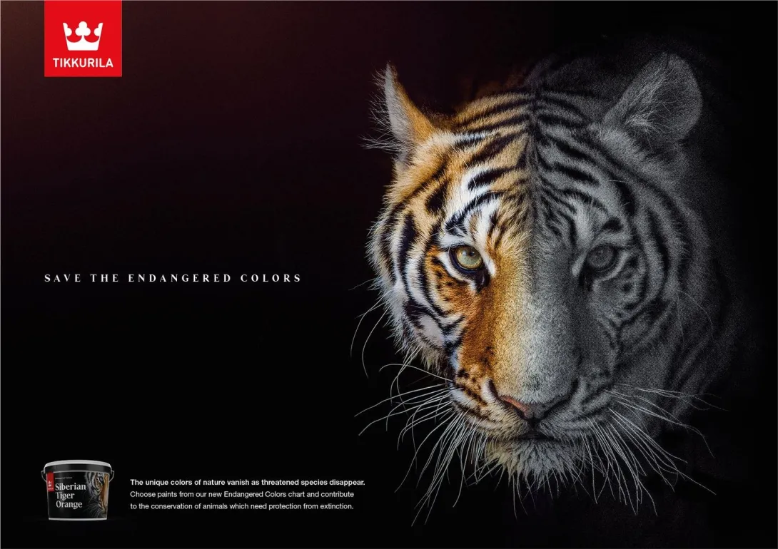 Tikkurila paint company "Endangered Colors" collection