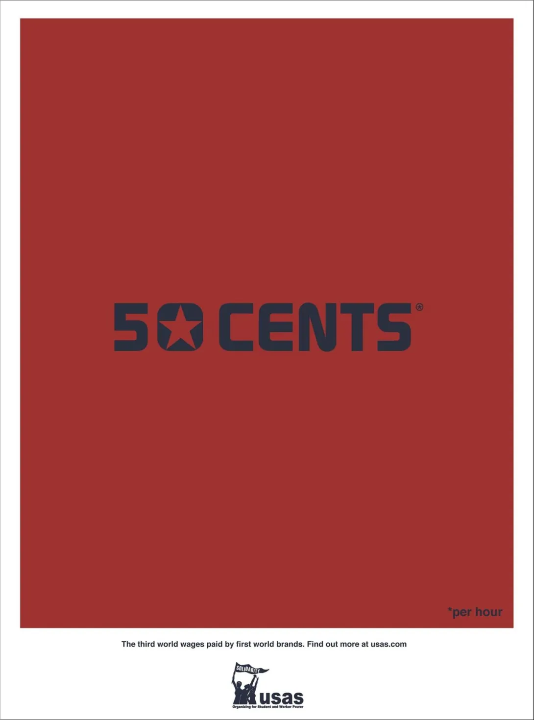 United Students Against Sweatshops print ad