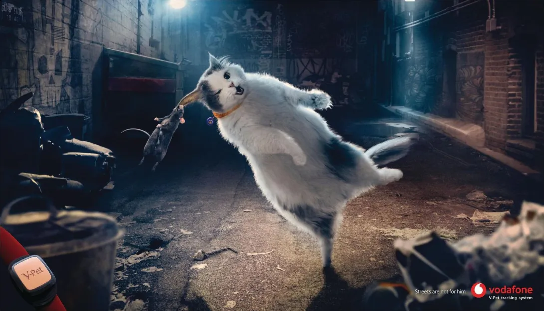 Vodafone "Streets are not for him. Vodafone V-Pet"