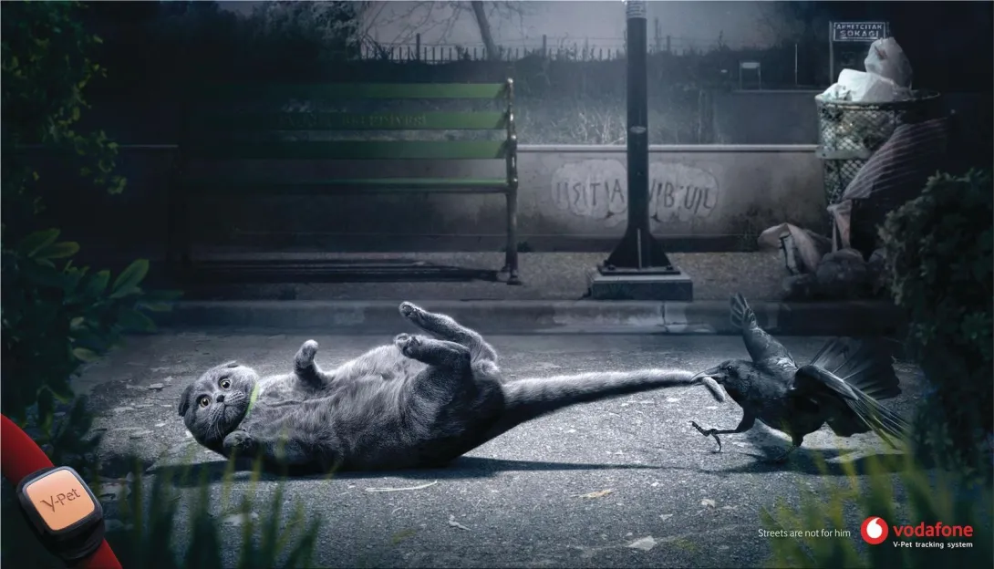 Vodafone "Streets are not for him. Vodafone V-Pet"