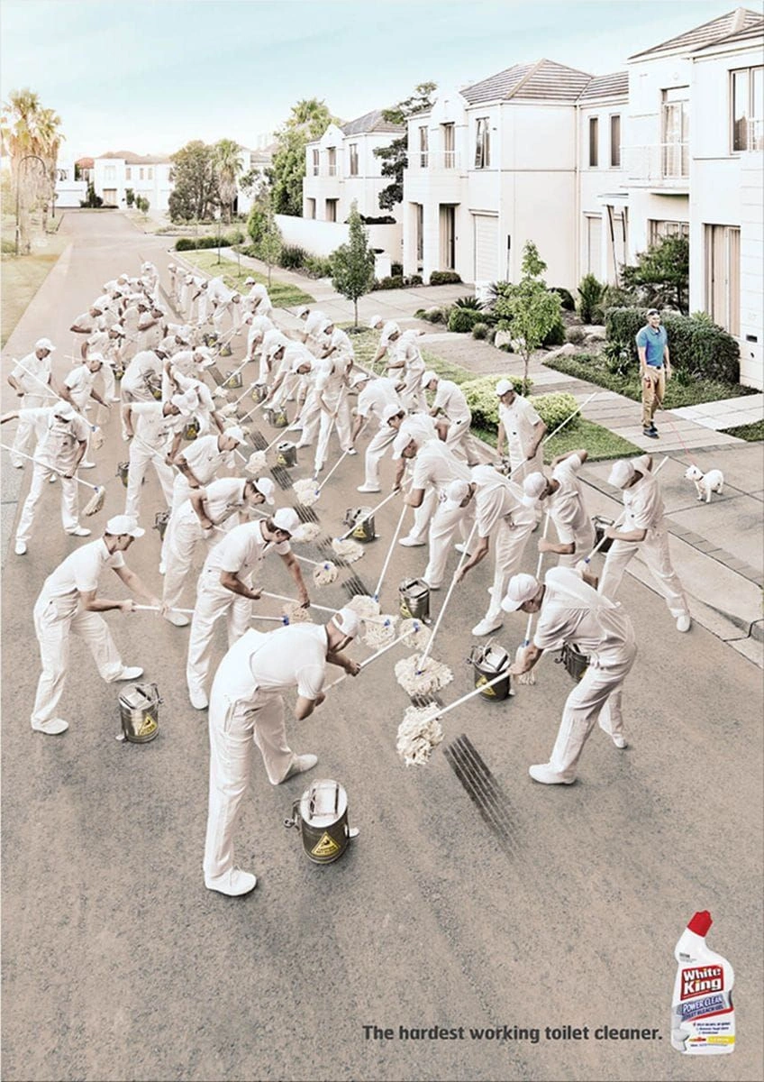 White King print ads
