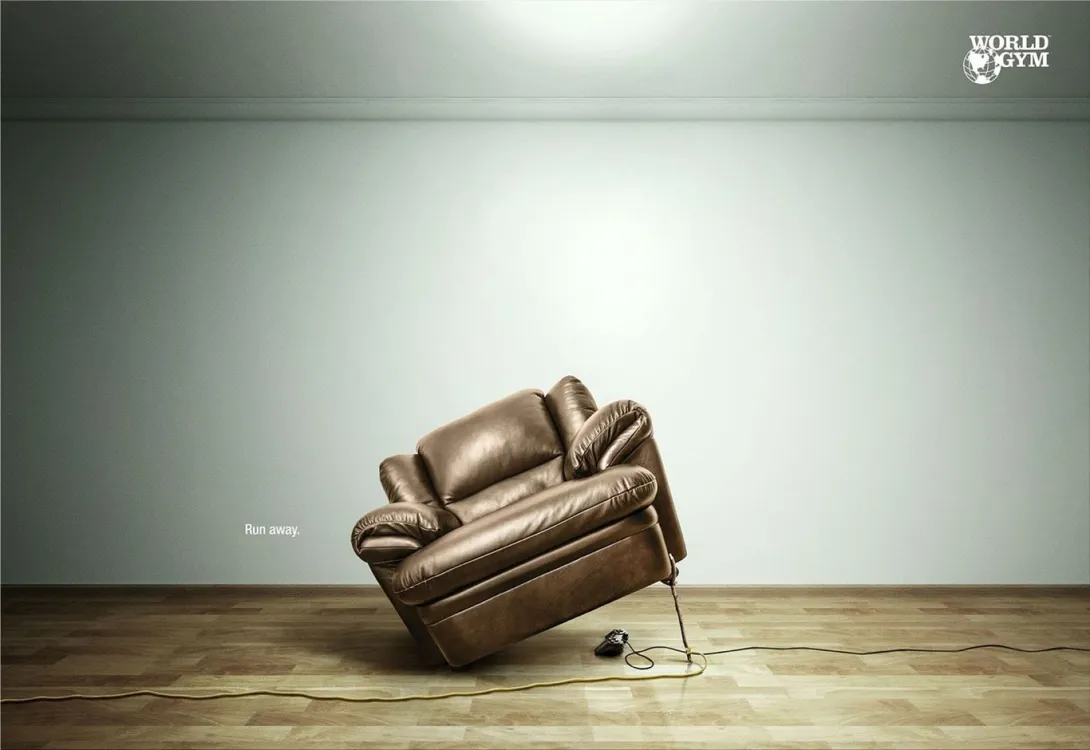 World Gym print ad