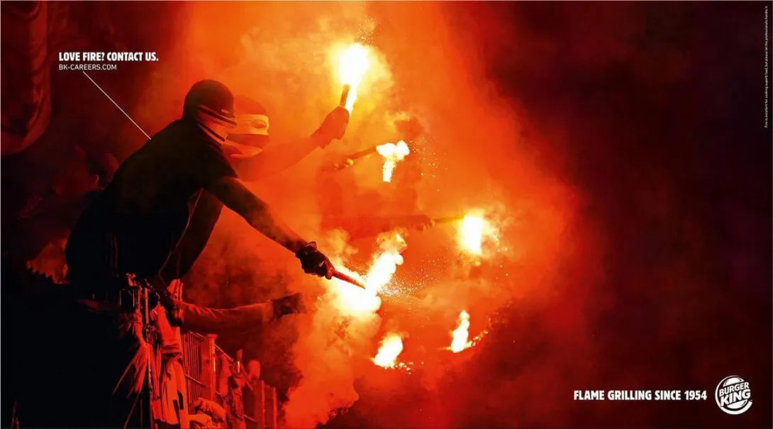 Burger King: "Love Fire? Contact Us" by Corida
