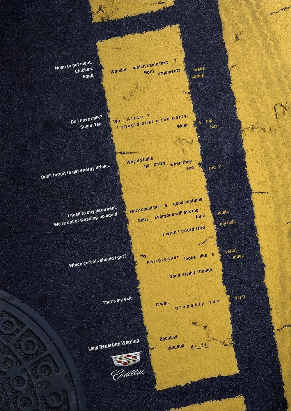 Cadillac: "Because humans drift" by Saatchi & Saatchi