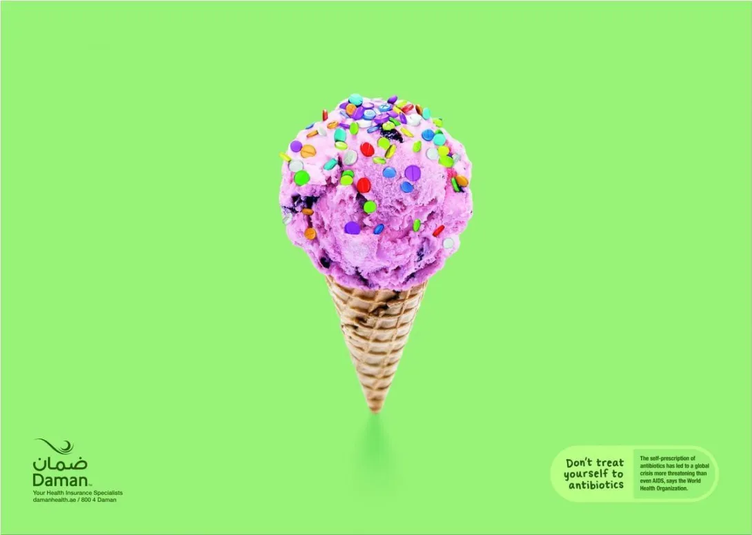 Daman: "Don't treat yourself to antibiotics." by FP7