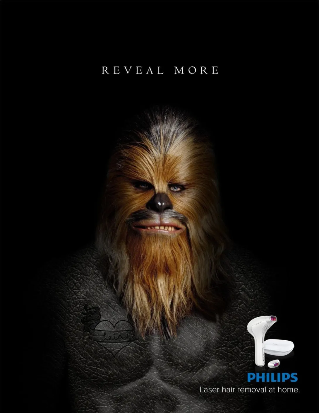 Philips: "Reveal More. Laser hair removal at home." by Miami Ad School